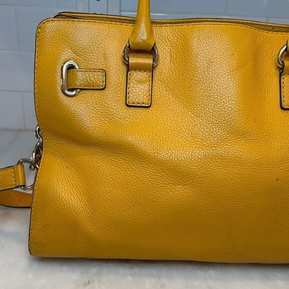 Michael Kors Bag Purse Handbag Leather Pebbled East West Hamilton XL Tote Bag - Picture 5 of 16
